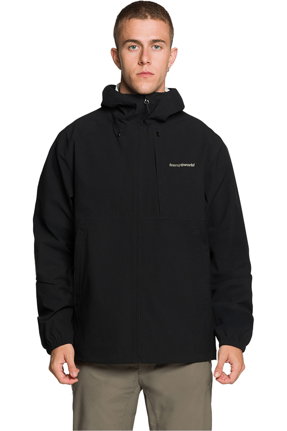 Caicos chaqueta impermeable hombre Negro (L)