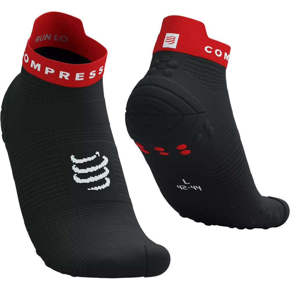 Pro racing socks v40 run low calcetines running Negro (2)