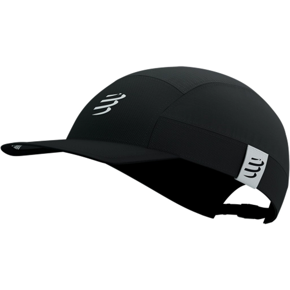 Panel light cap gorra running Negro (UNICA)
