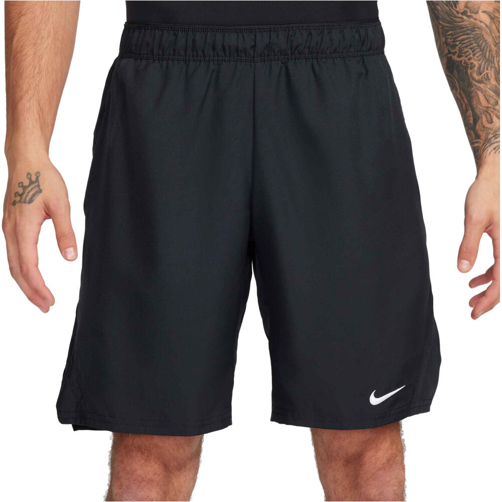 Dri-fit court victory bermudas hombre Negro (M)