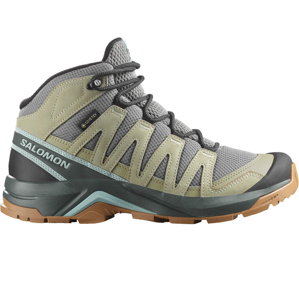 X-adventure recon mid gore-tex bota trekking mujer Gris (40 2/3)