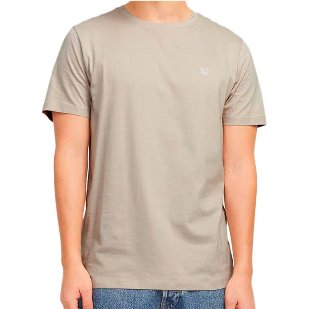 Denim logo camiseta manga corta hombre Beige (M)