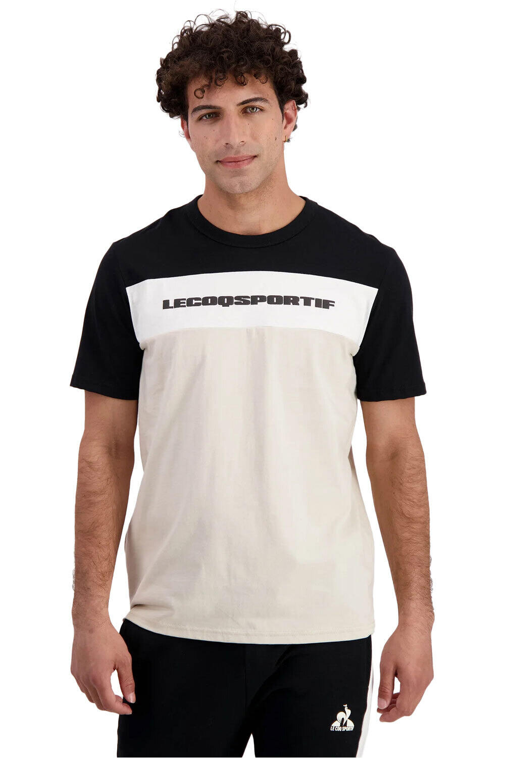Contemporain camiseta manga corta hombre Negro (XL)