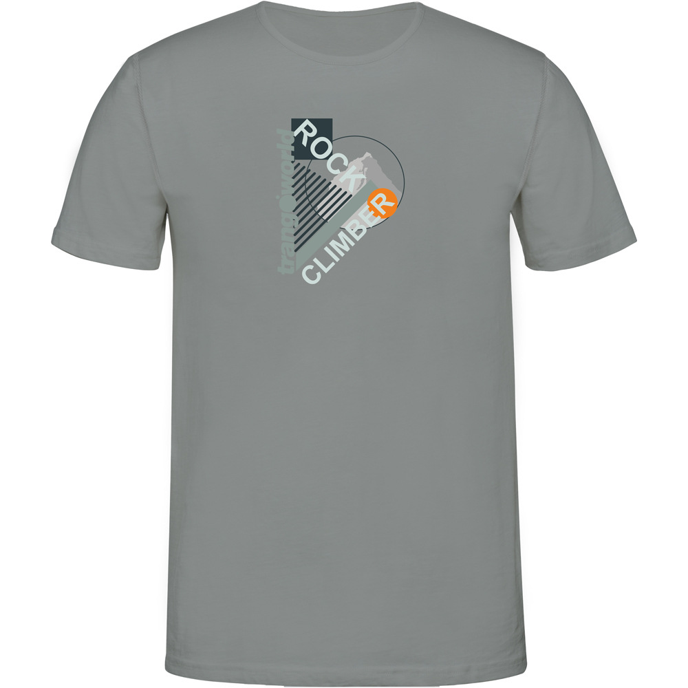 Nieda camiseta montaña manga corta hombre Gris (XXL)