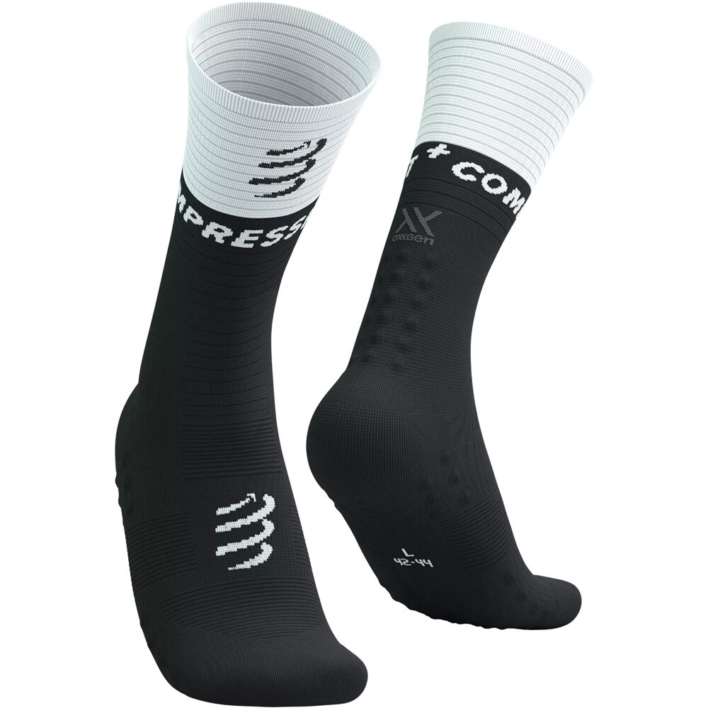 Mid compression socks v20 calcetines running Negro (1)
