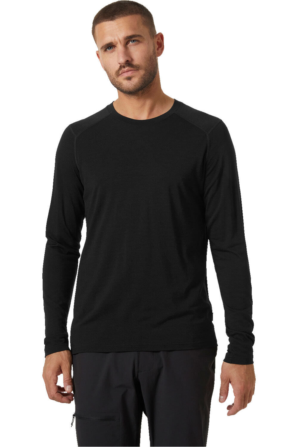 Durawool camiseta térmica manga larga hombre Negro (L)