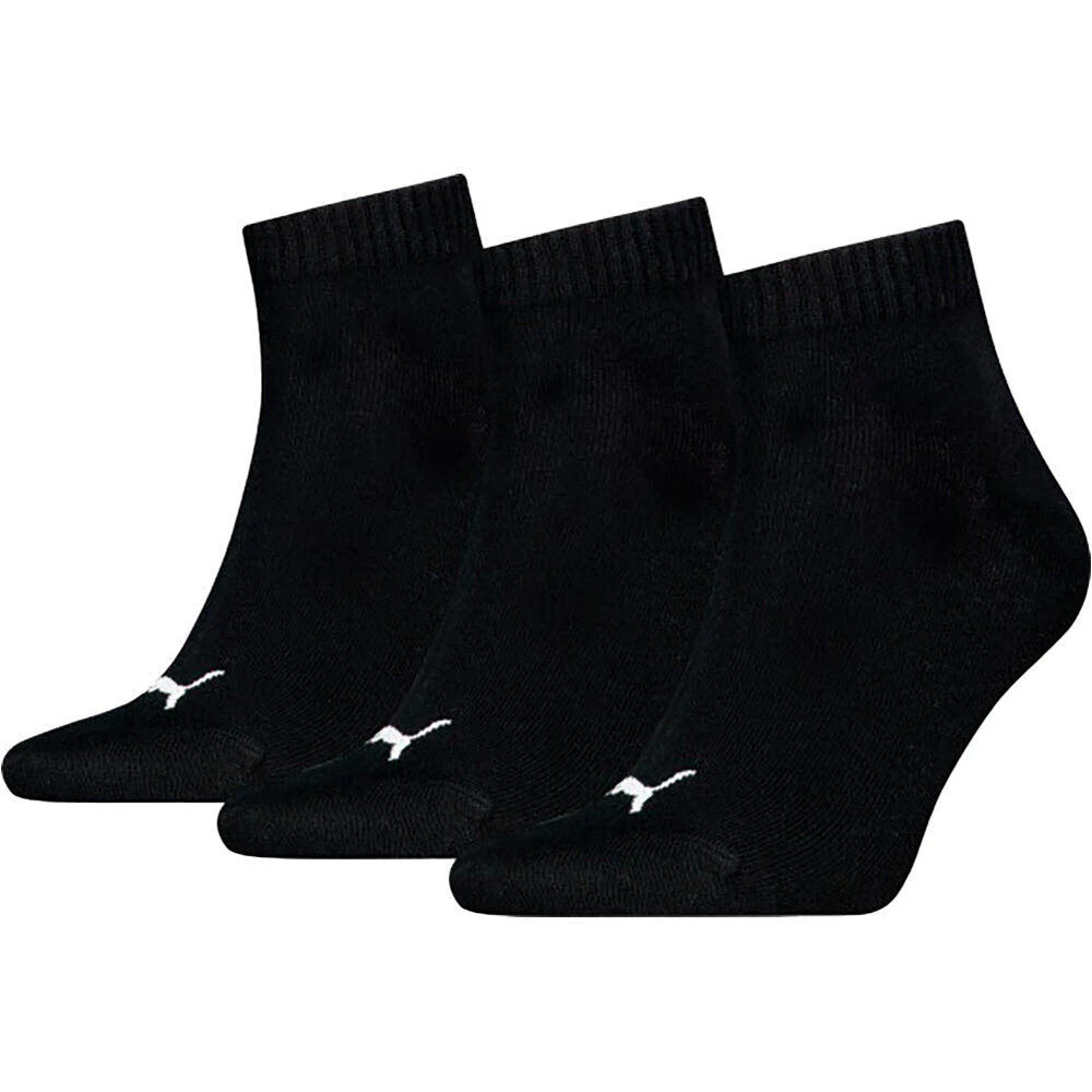 Puma unisex quarter plain 3p calcetines deportivos