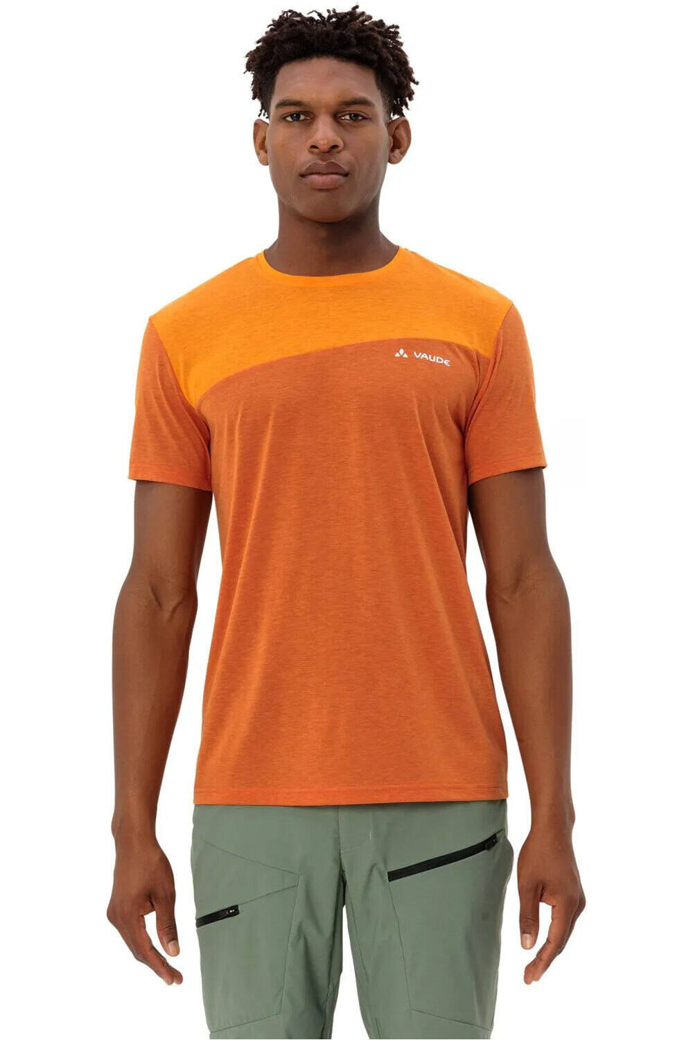 Sveit camiseta montaña manga corta hombre Naranja (L)