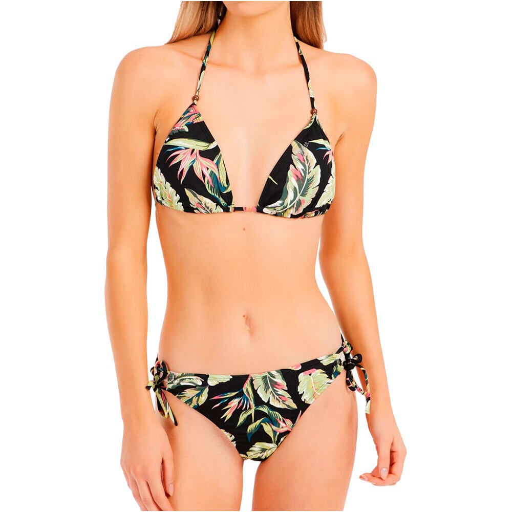 Fluo bikinis mujer Negro (XL)