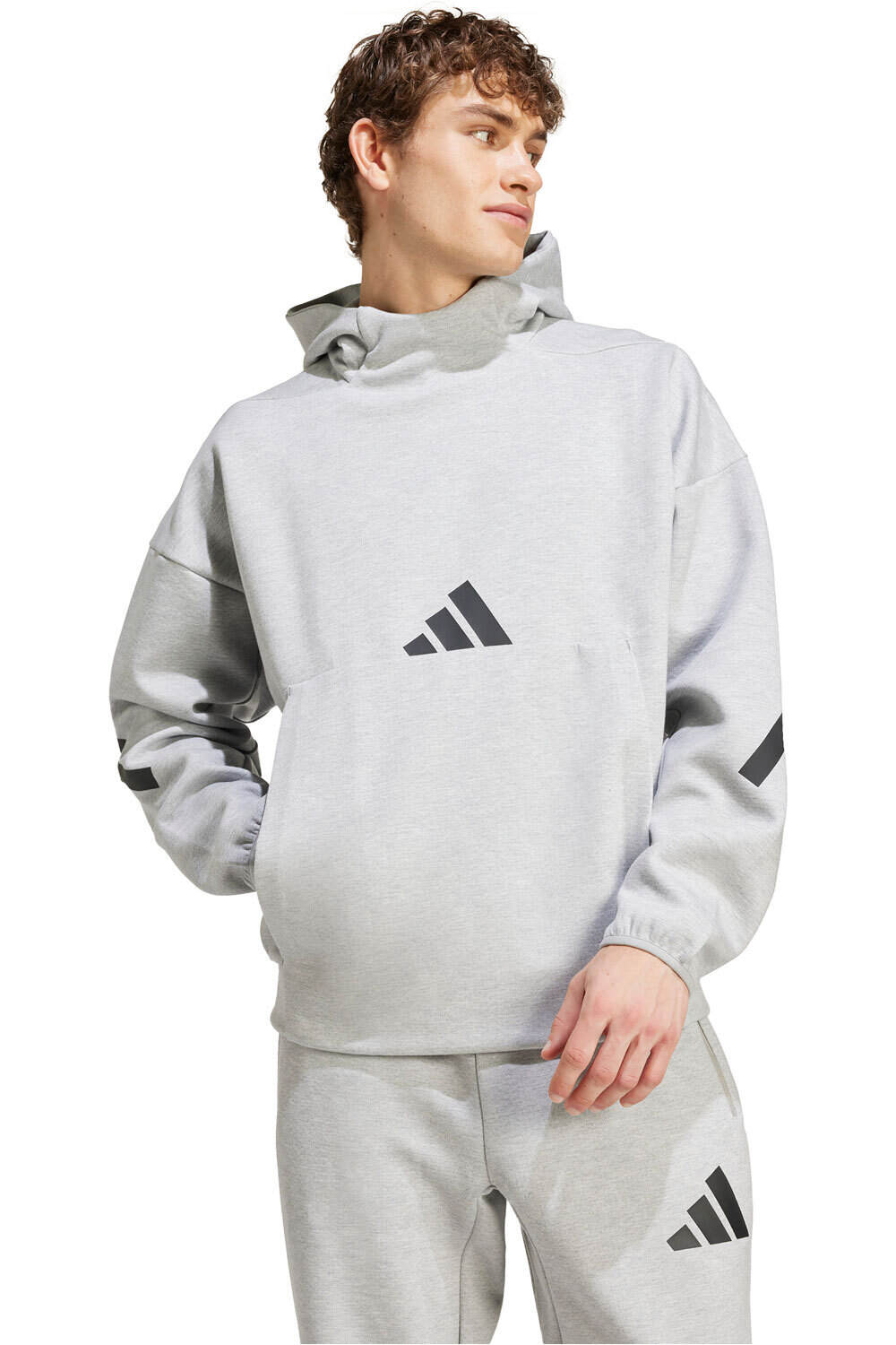 Zne sudadera hombre Gris (XS)