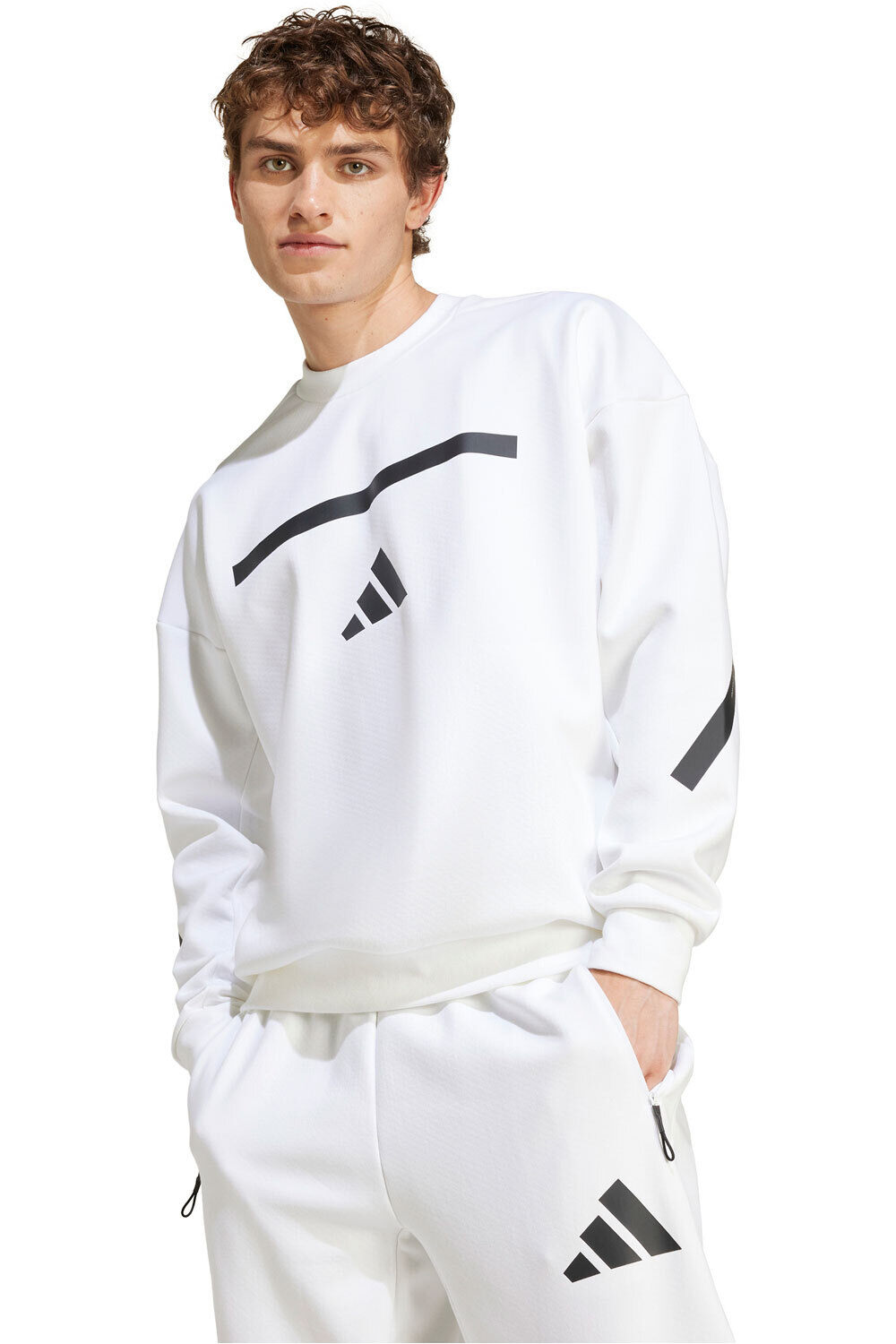 Zne sudadera hombre Blanco (L)