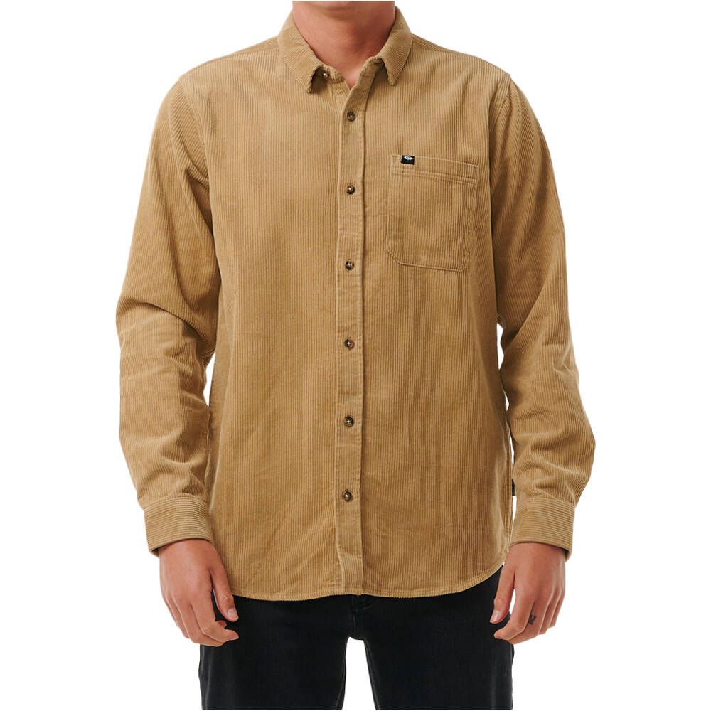 Classic surf camisa manga larga hombre Verde (S)