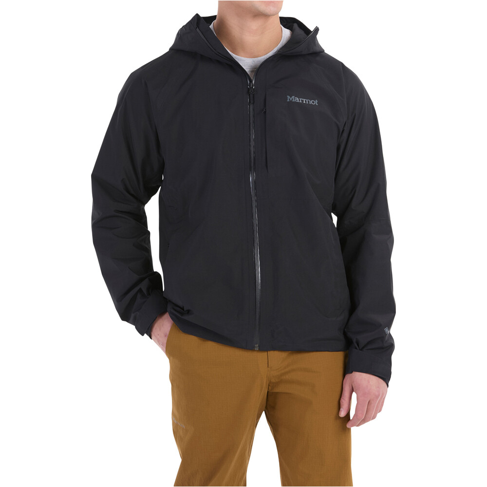 Waypoint gore-tex chaqueta impermeable hombre Negro (L)