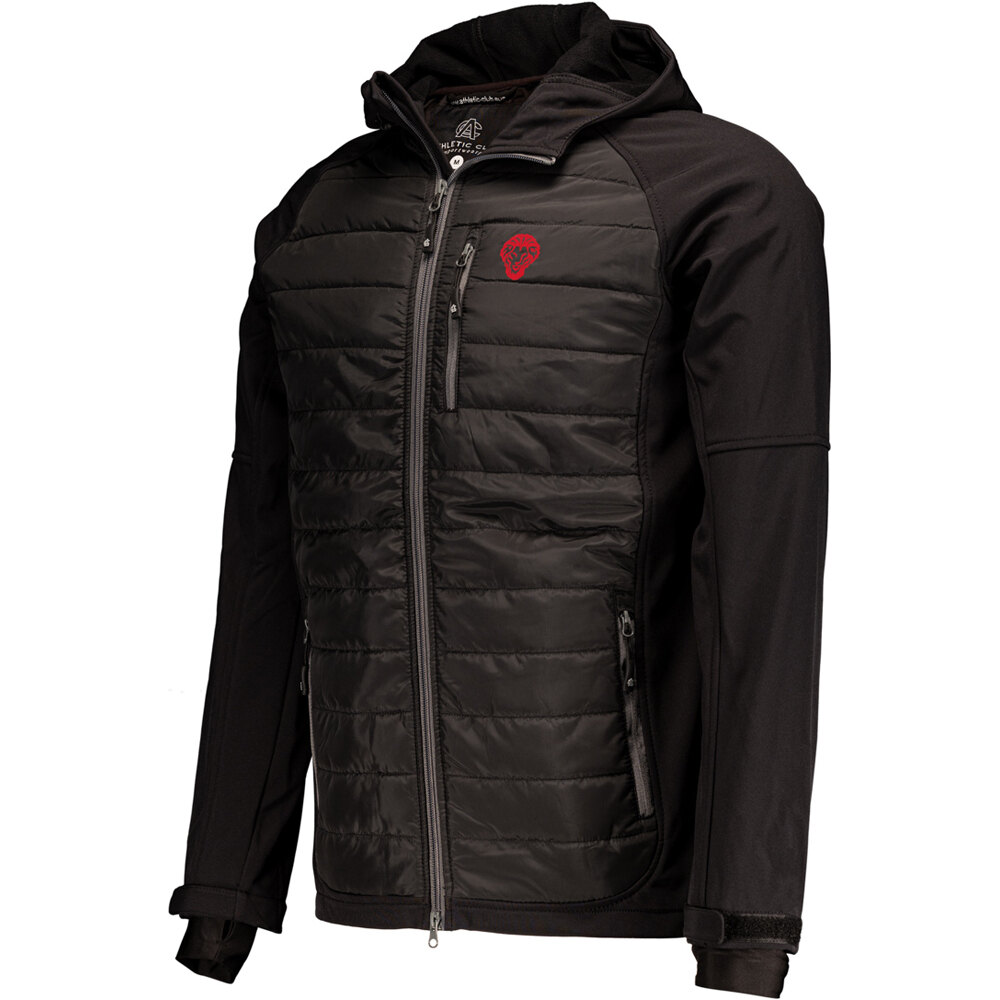 Hybrid chubasqueros y chaquetones entrenamiento fútbol Negro (XXL)