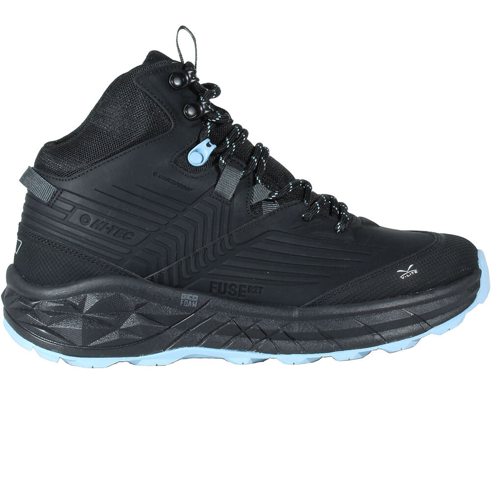 Geo fuse trek mid bota trekking mujer Negro (39)