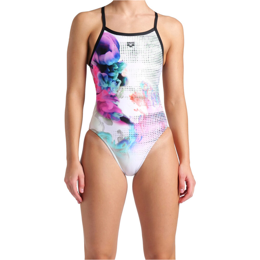 Airbrush bañador natación mujer Negro (36)
