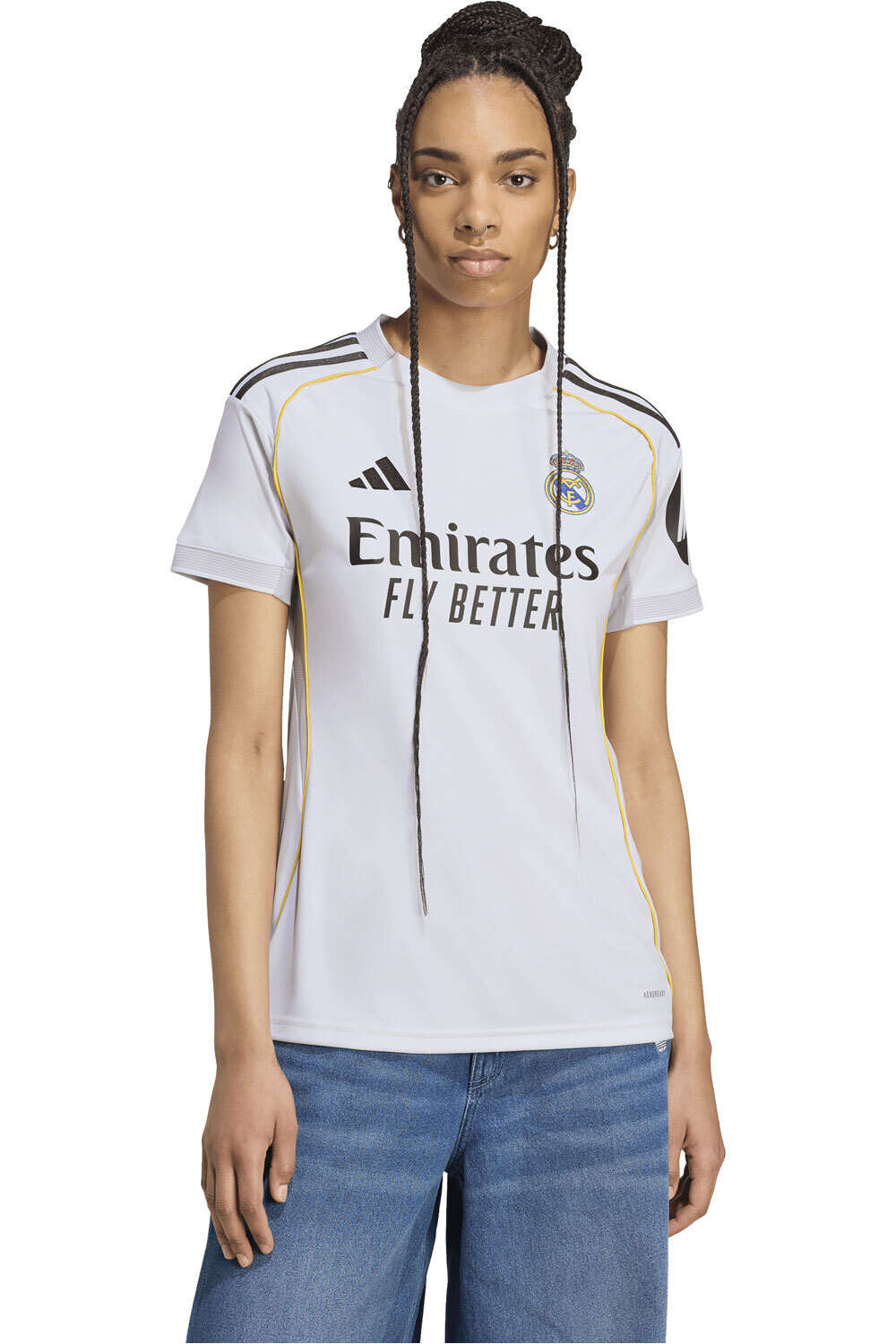 Adidas real madrid 25/26 primera equipacion femenina camiseta de fútbol oficiales