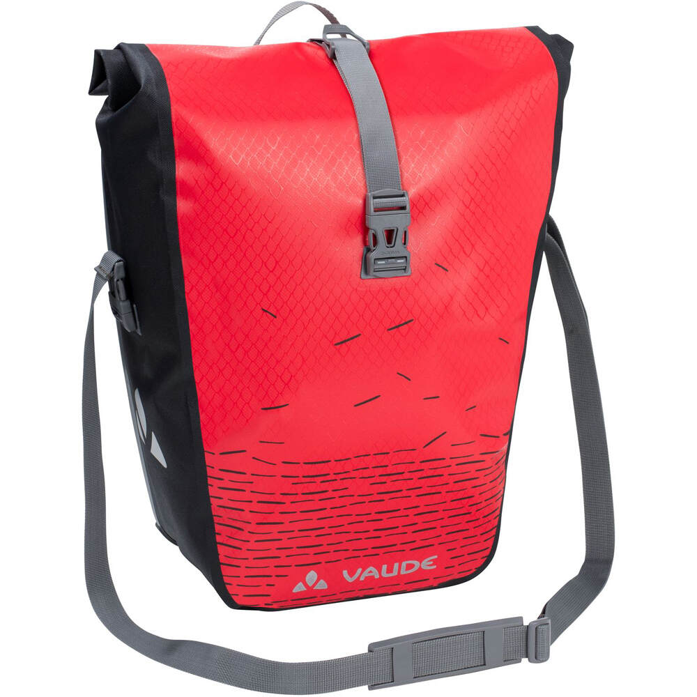 Aqua back print single alforjas bicicleta Rojo (UNICA)
