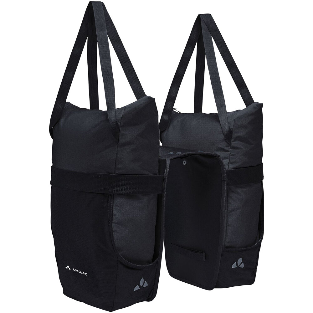 Twinshopper alforjas bicicleta Negro (UNICA)