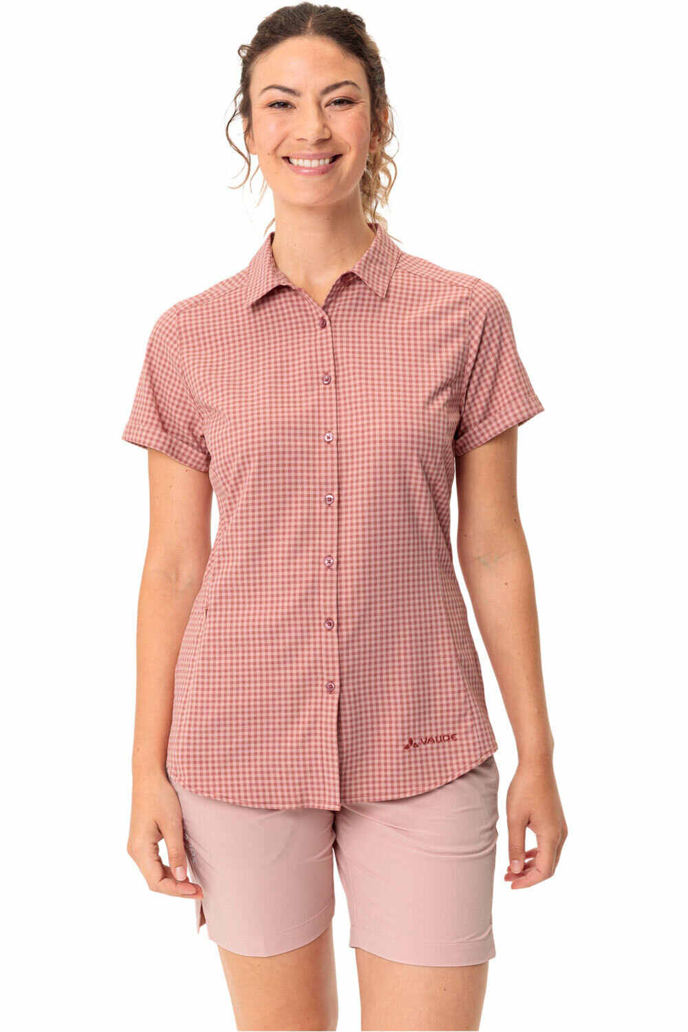 Seiland iii camisa montaña manga corta mujer Rosa (38)