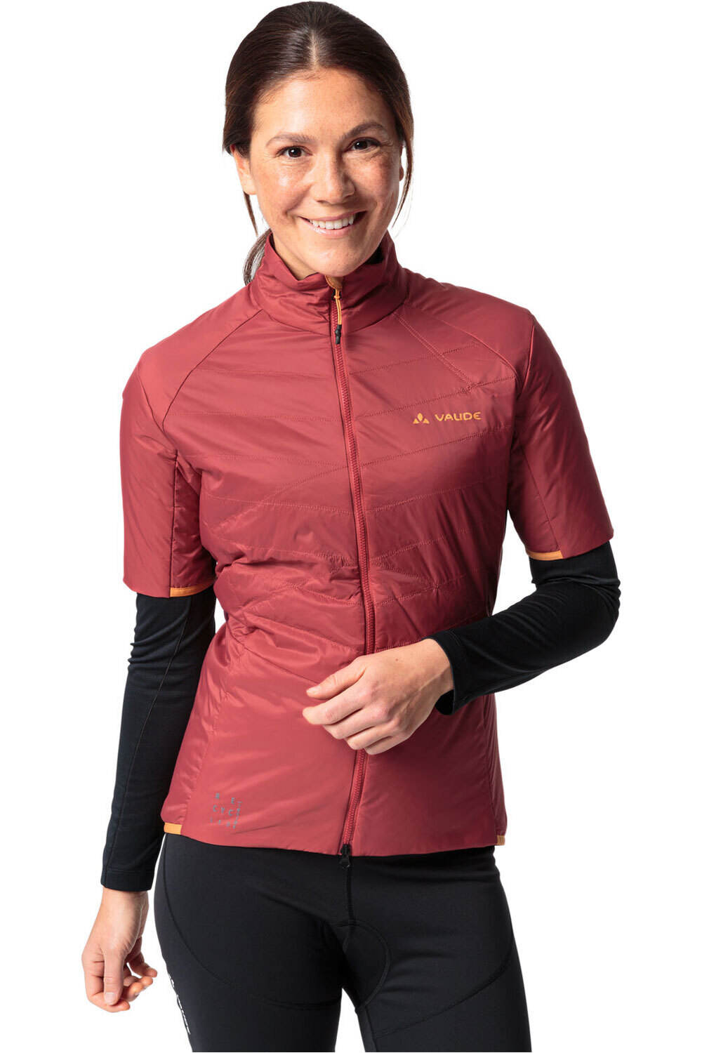 Kuro insulation chaleco ciclismo Granate (40)