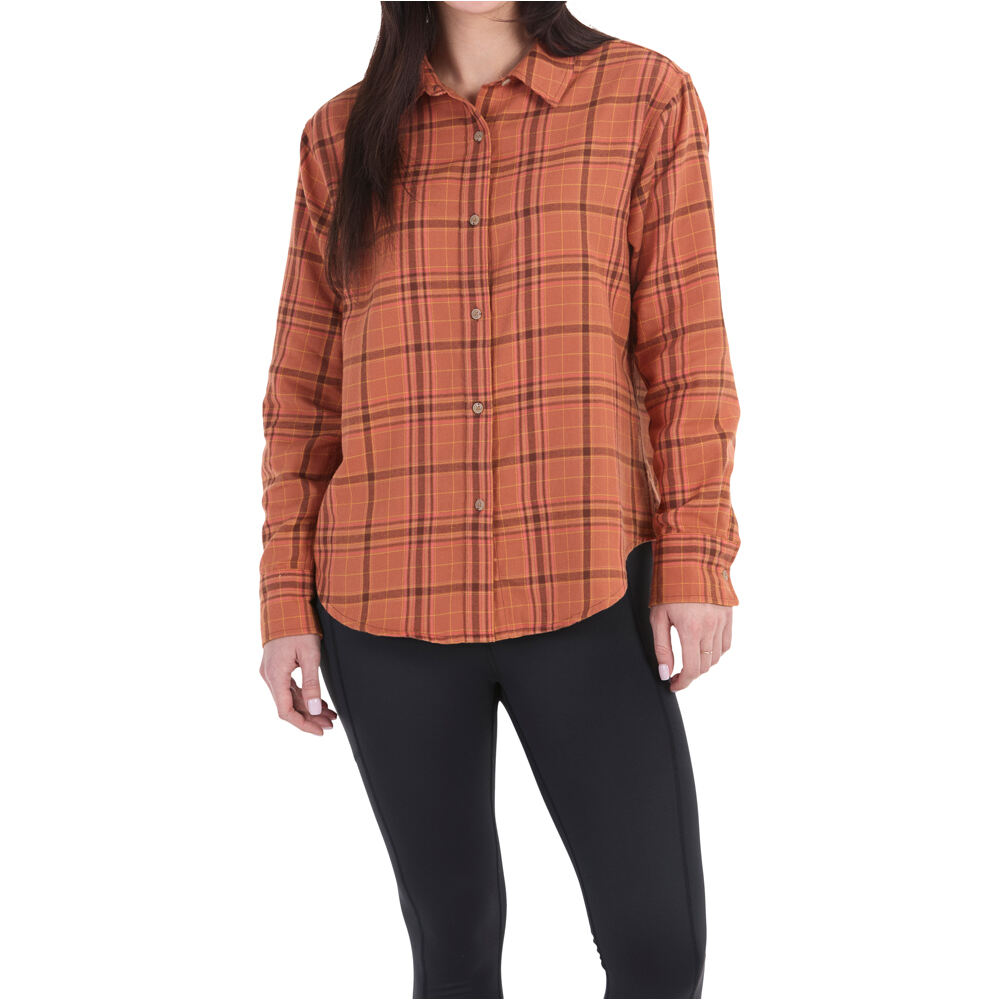 Marmot fairfax novelty lightweight camisa montaña manga larga mujer