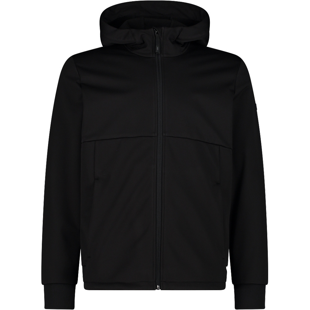 Man jacket fix hood chaqueta softshell hombre Negro (56)
