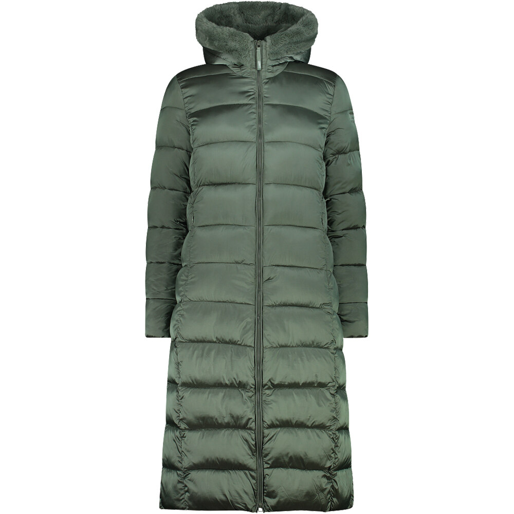 Woman coat fix hood chaqueta outdoor mujer Verde (40)