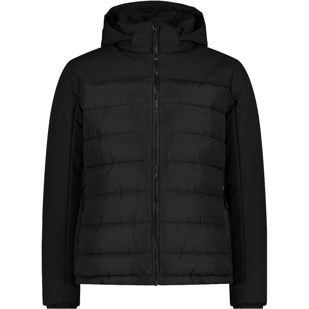Man jacket zip hood chaqueta outdoor hombre Negro (52)