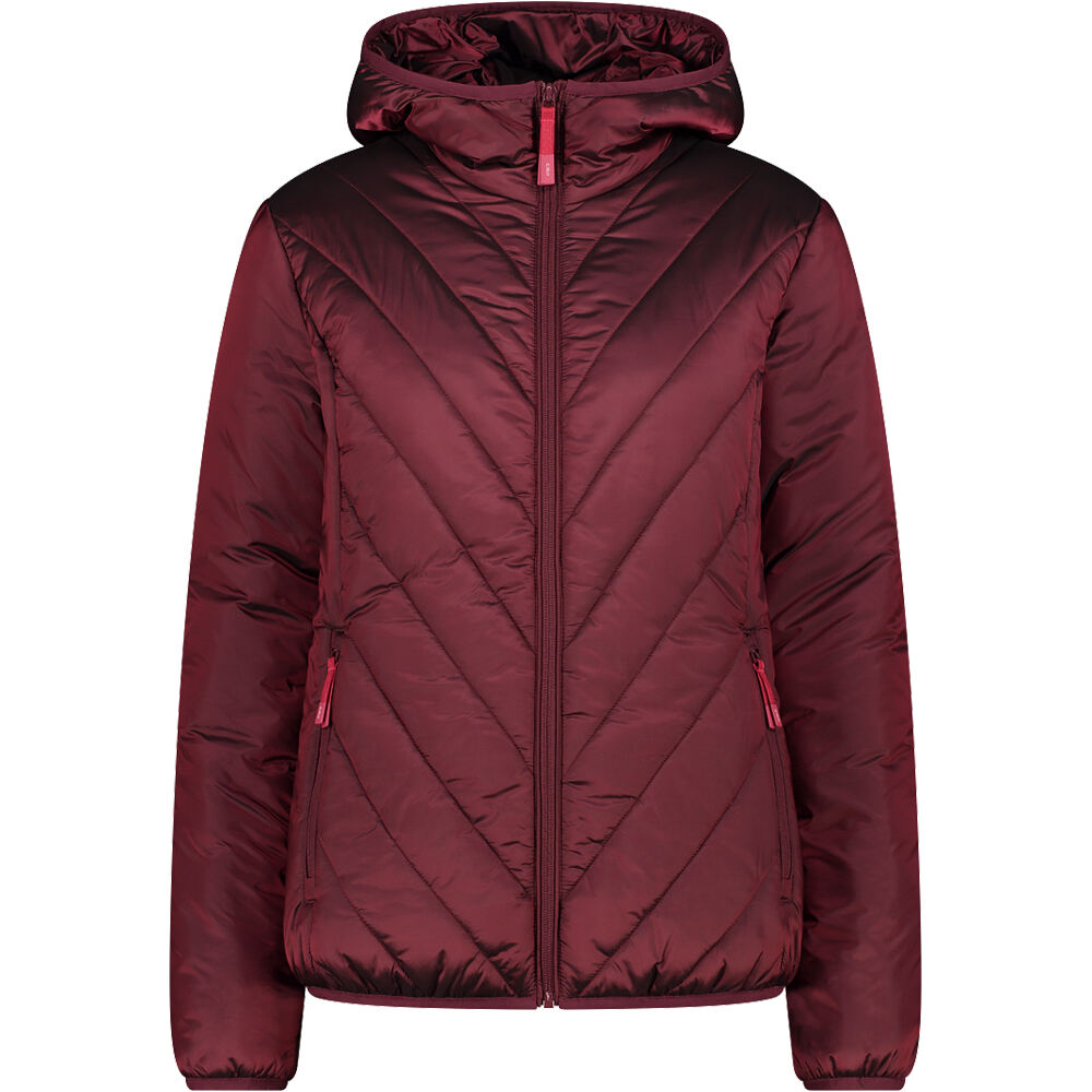 Woman jacket fix hood chaqueta outdoor mujer Granate (34)