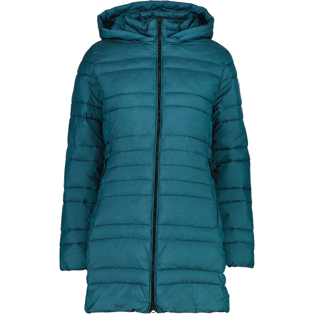 Woman parka snaps hood chaqueta outdoor mujer Verde (34)