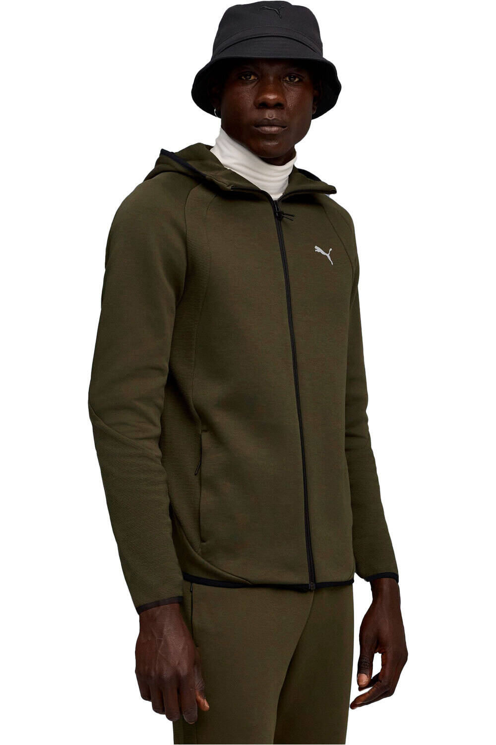 Evostripe sudadera hombre Verde (M)