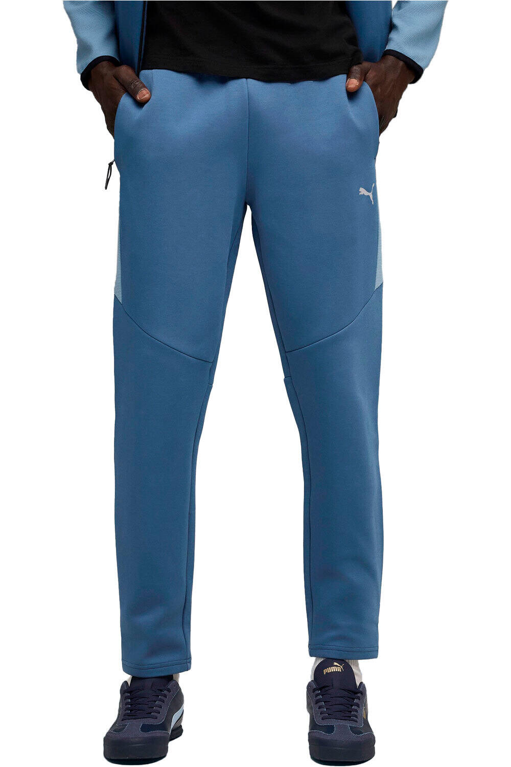Evostripe pantalón hombre Azul (XL)