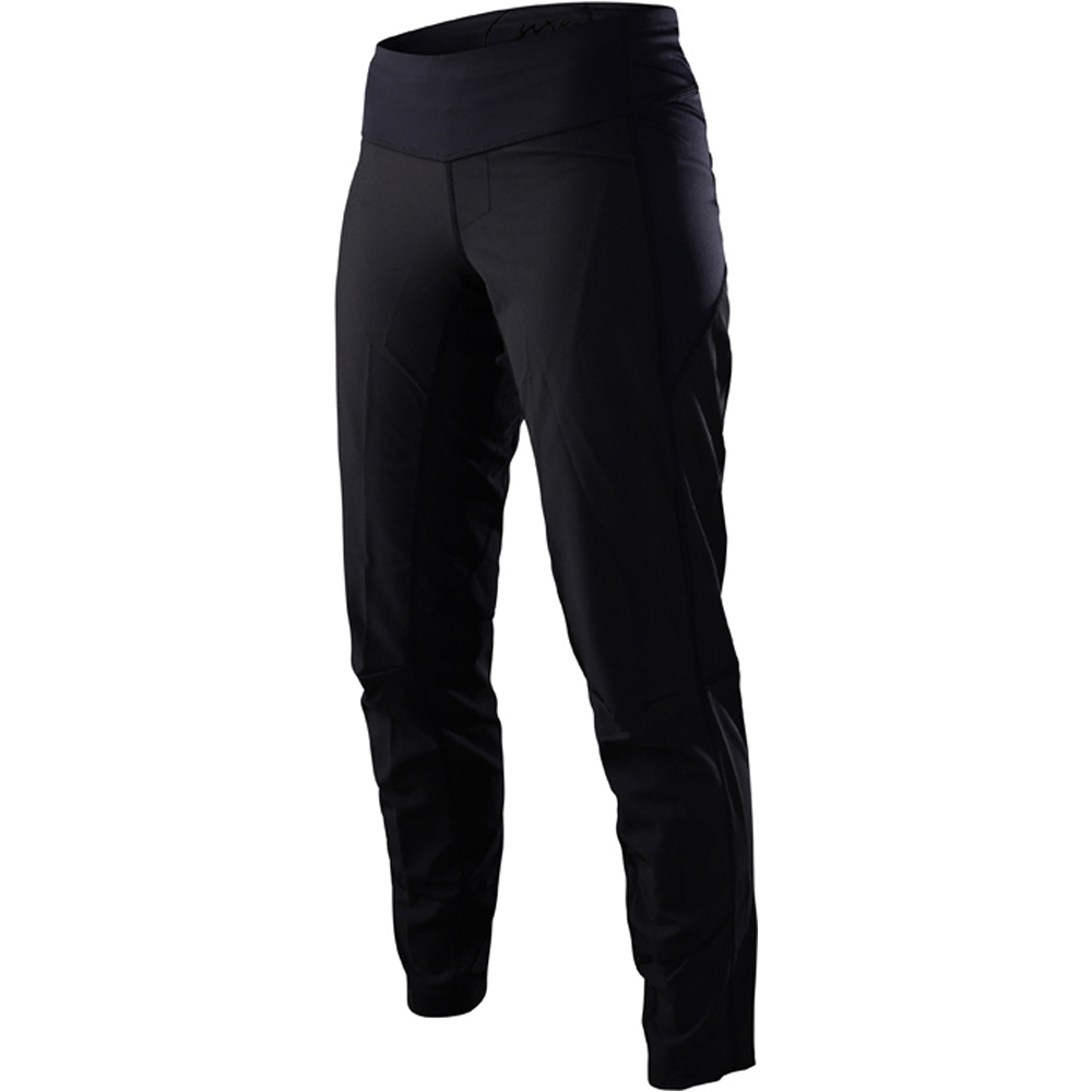 Troy- luxe womens pantalón largo ciclismo hombre Negro