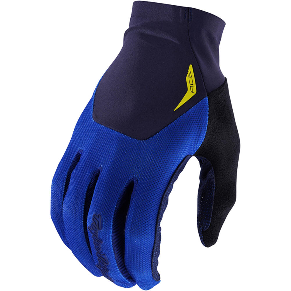 Troy- ace glove guantes largos ciclismo Azul