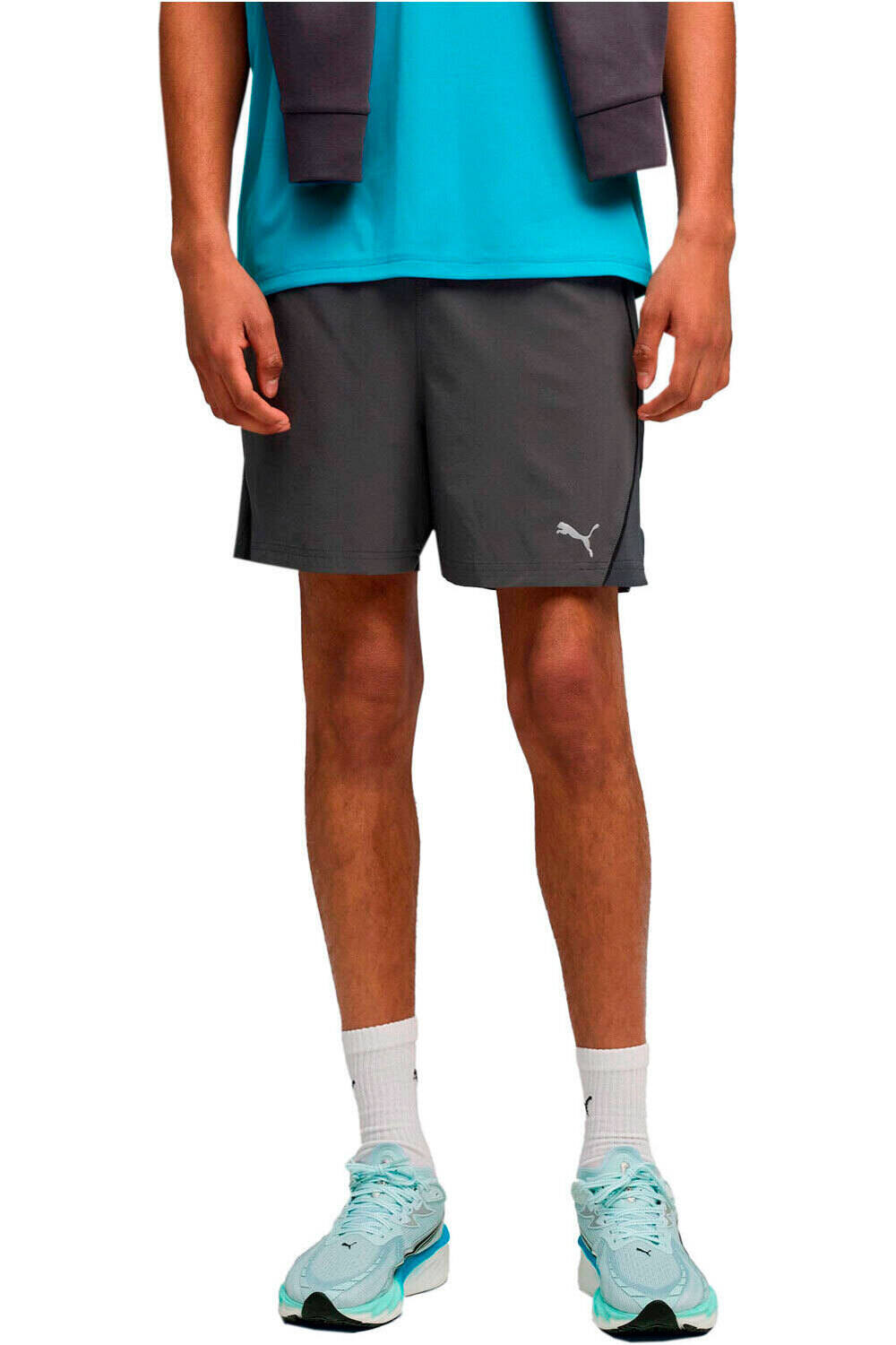 Run velocity 5 pantaloneta técnica hombre Negro (M)