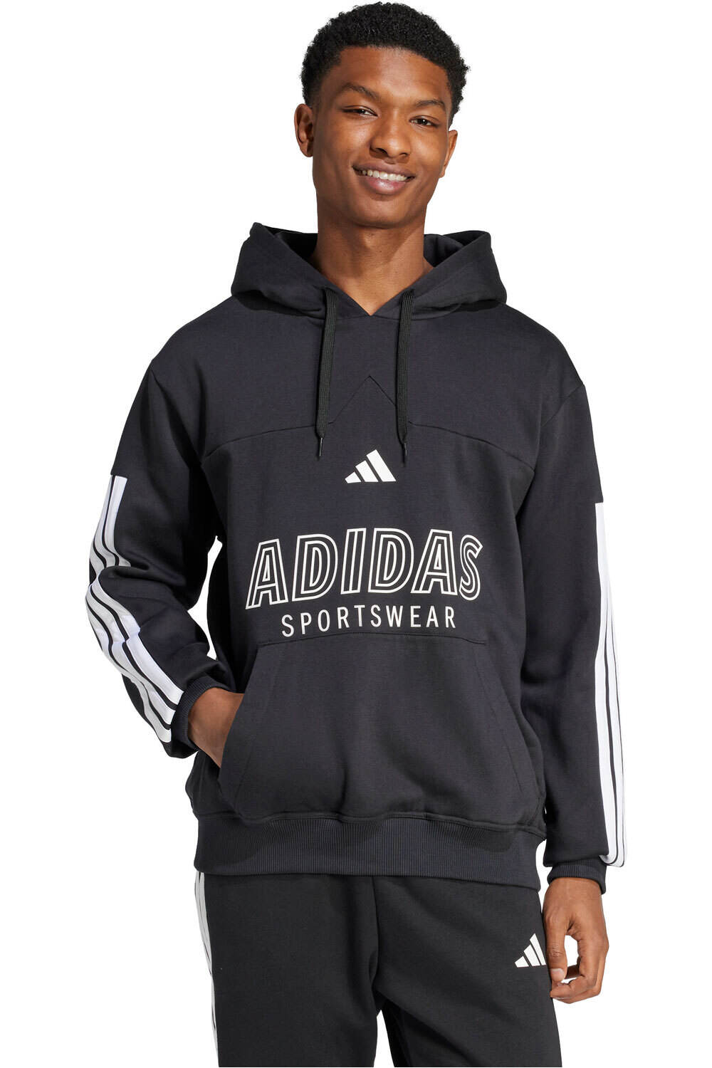 Tiro sudadera hombre Negro (XL)