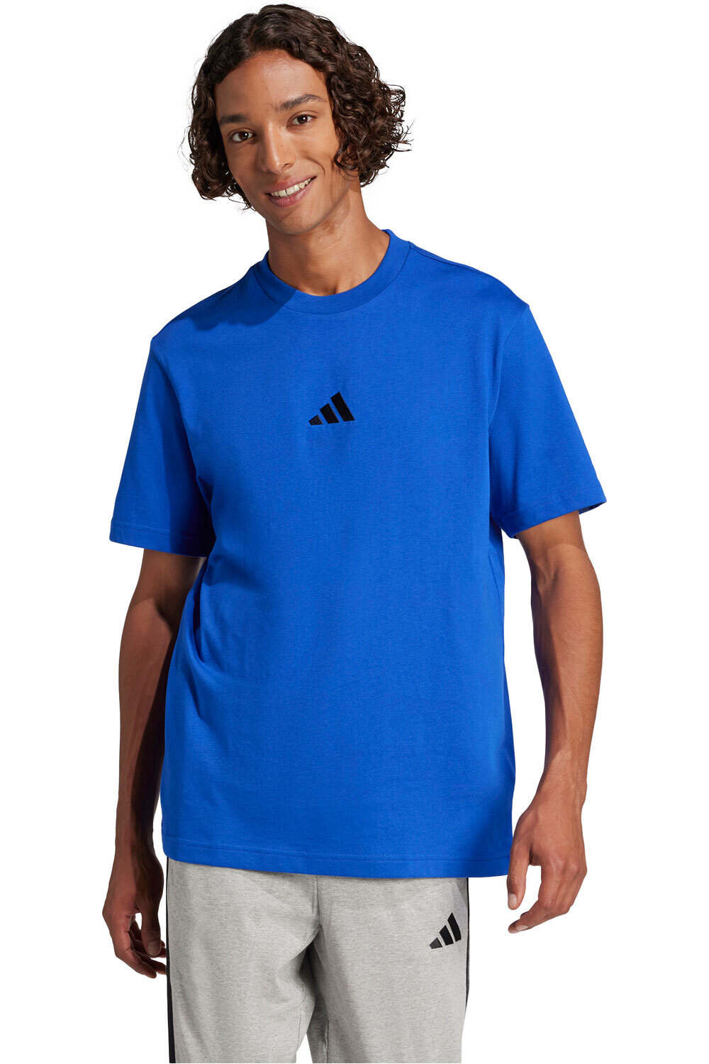 Essentials small logo camiseta manga corta hombre Azul (XL)