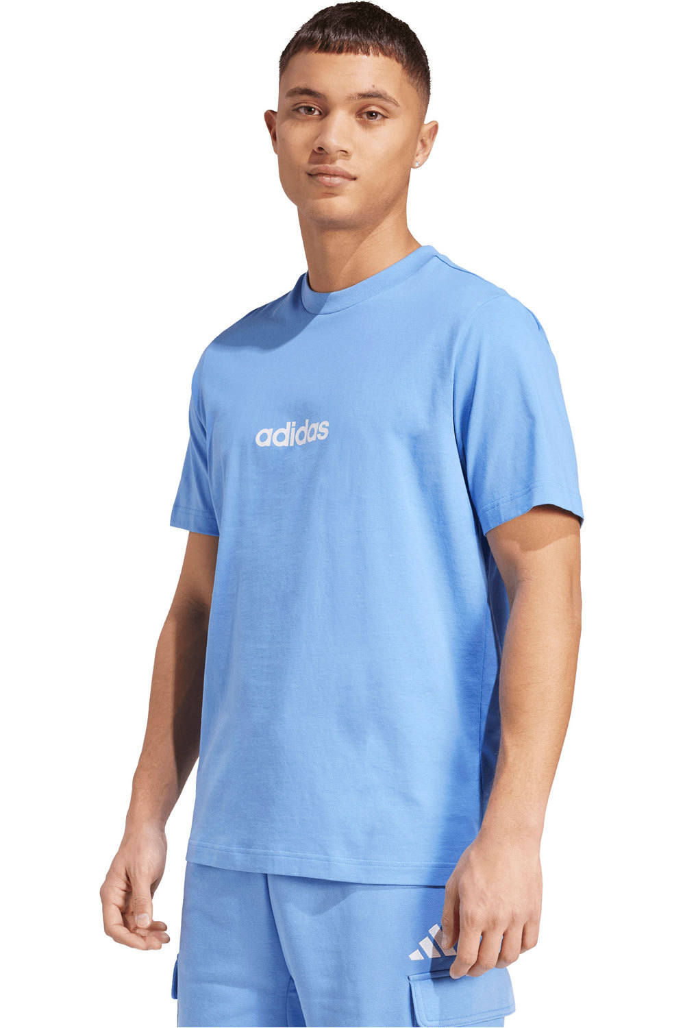 M-m lin sj t camiseta manga corta hombre Azul (S)