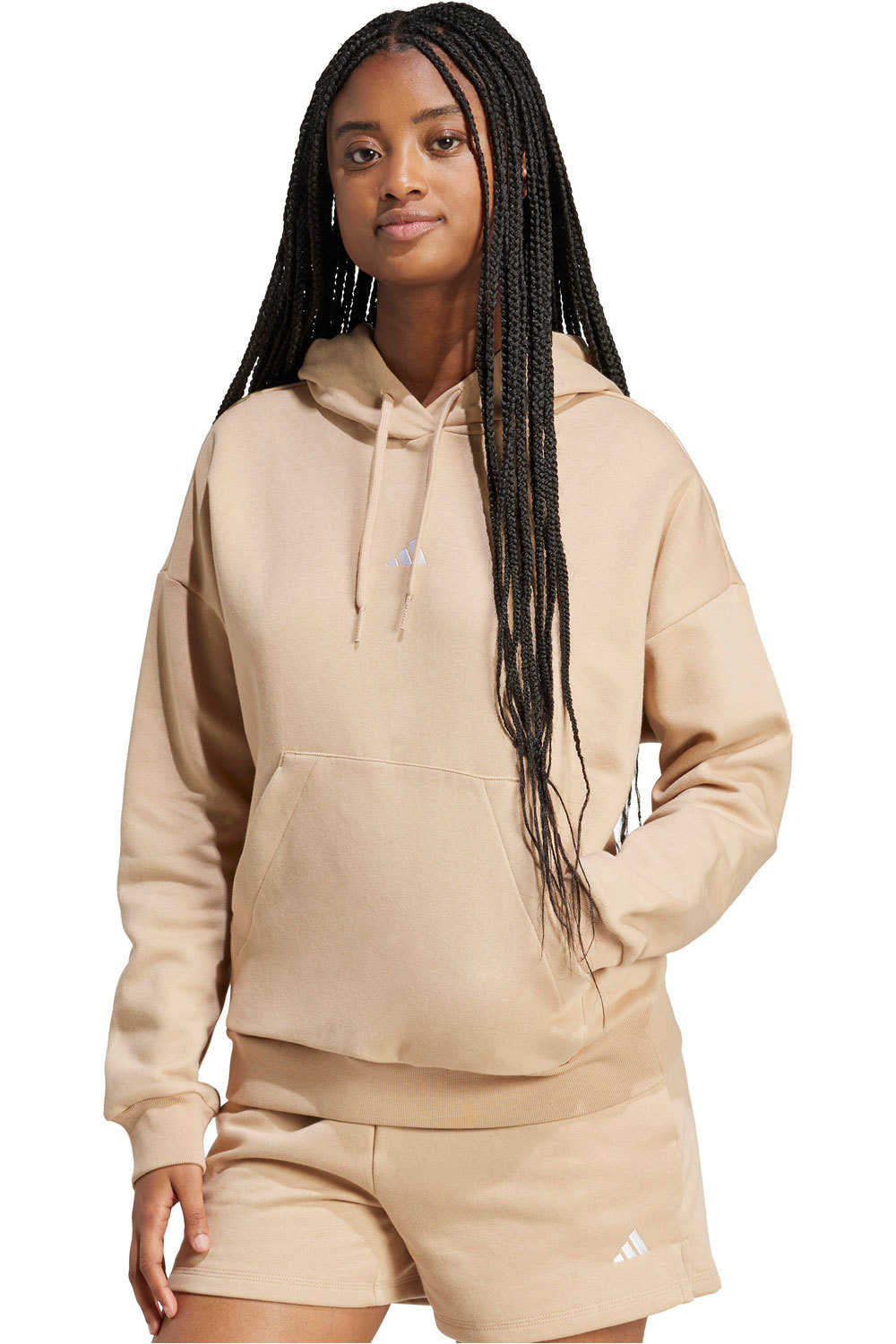Essentials small logo sudadera mujer Beige (L)