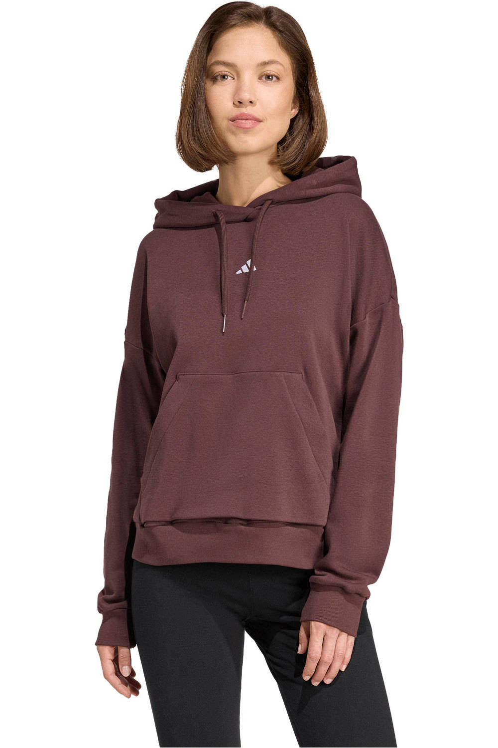 Essentials small logo sudadera mujer Marron (XL)