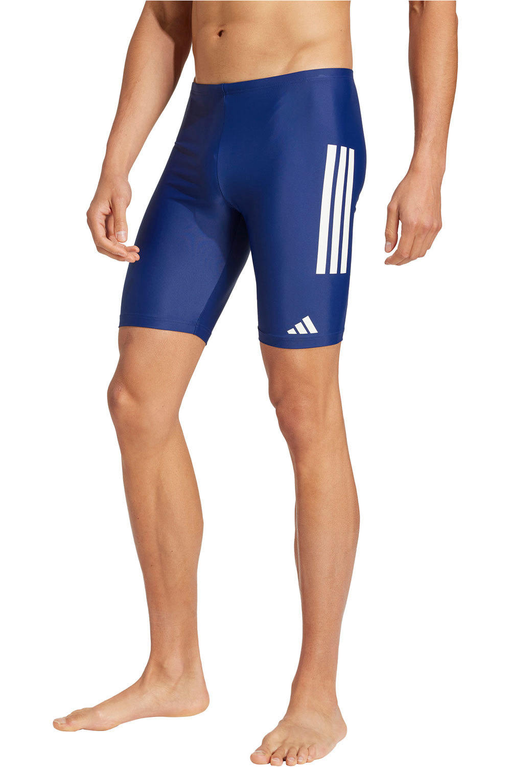 Stripes swim jammers 8 inch bañador natación hombre Marino (XL)