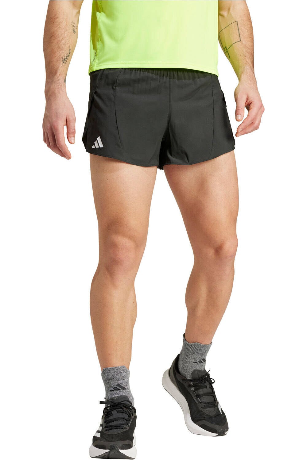 Adizero essentials split pantaloneta técnica hombre Negro (XL)