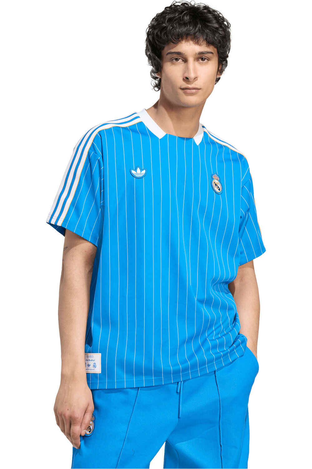 Real madrid terrace icon camiseta manga corta hombre Azul (L)