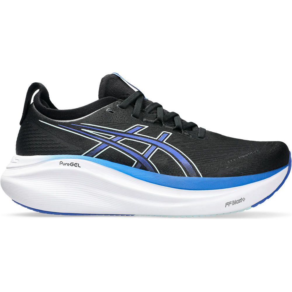 Gel-nimbus 27 zapatilla running hombre Negro (40,5)