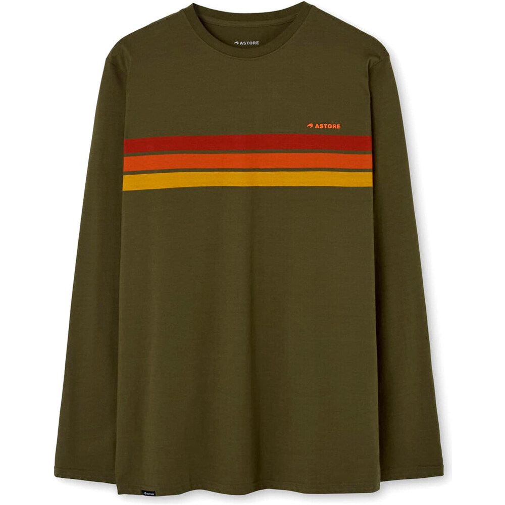 Luck camiseta manga larga hombre Verde (M)