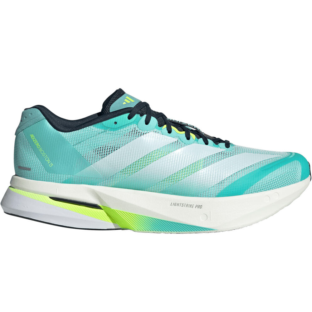 Adizero boston 13 zapatilla running hombre Verde (39 1/3)