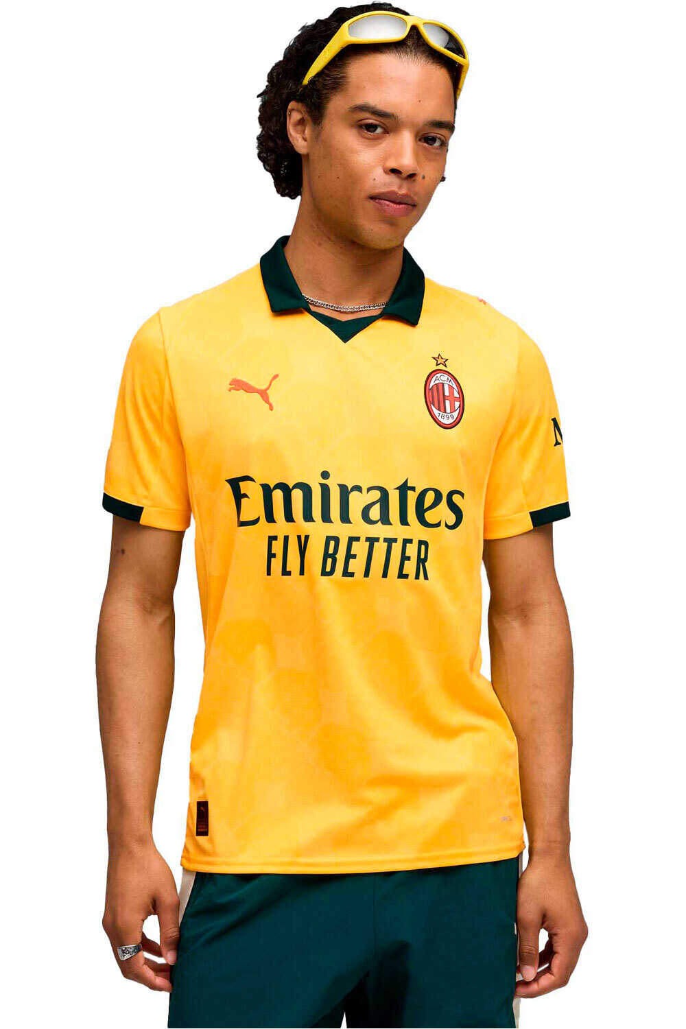 Milan 25/26 tercera equipacion camiseta de fútbol oficiales Amarillo (XXL)