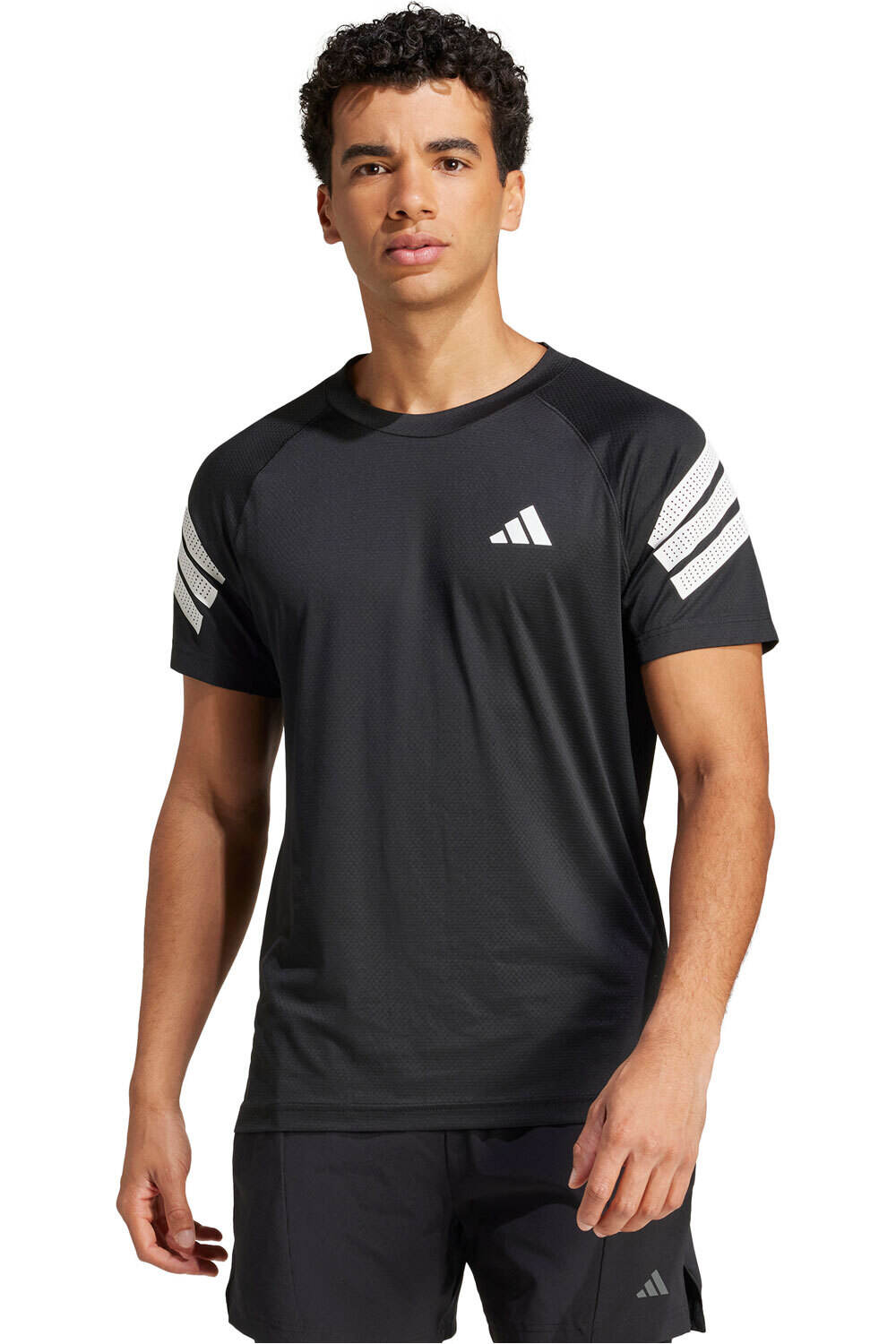 adidas icon 3 stripes camiseta fitness hombre