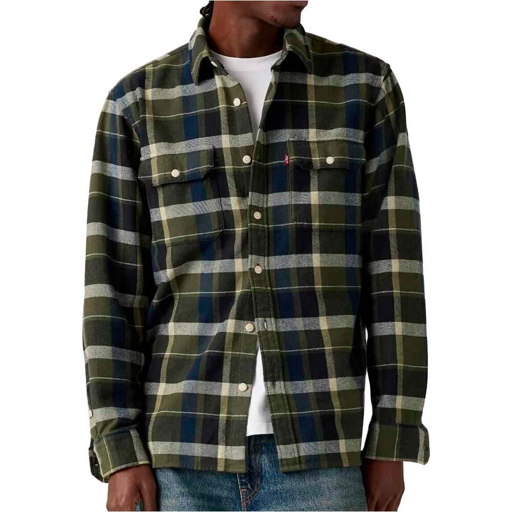 Jackson worker camisa manga larga hombre Verde